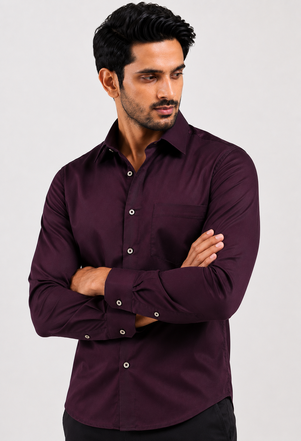 Deep Merlot Formal Shirt