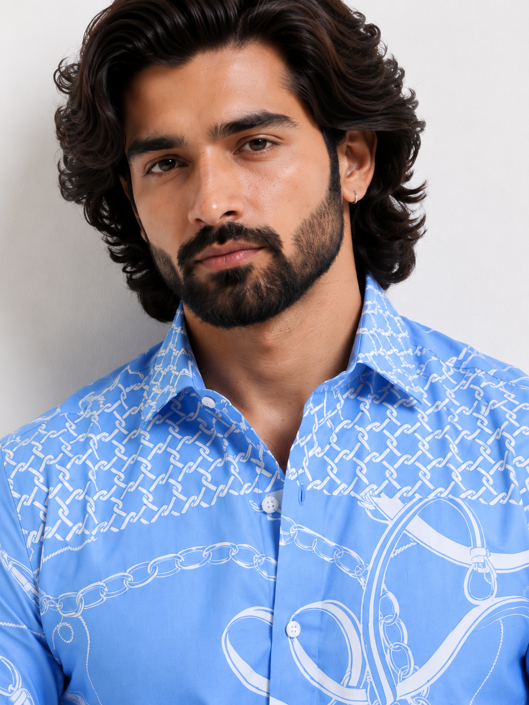 Cerulean Equestrian Artisan Shirt