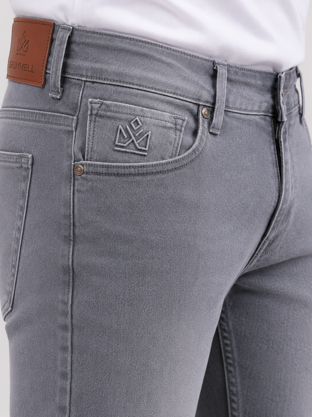 Charcoal Grey Slim Fit Denim