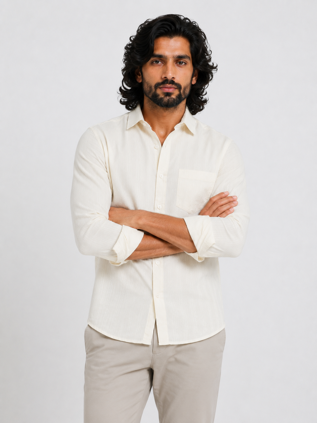 Ivory Dobby Shirt