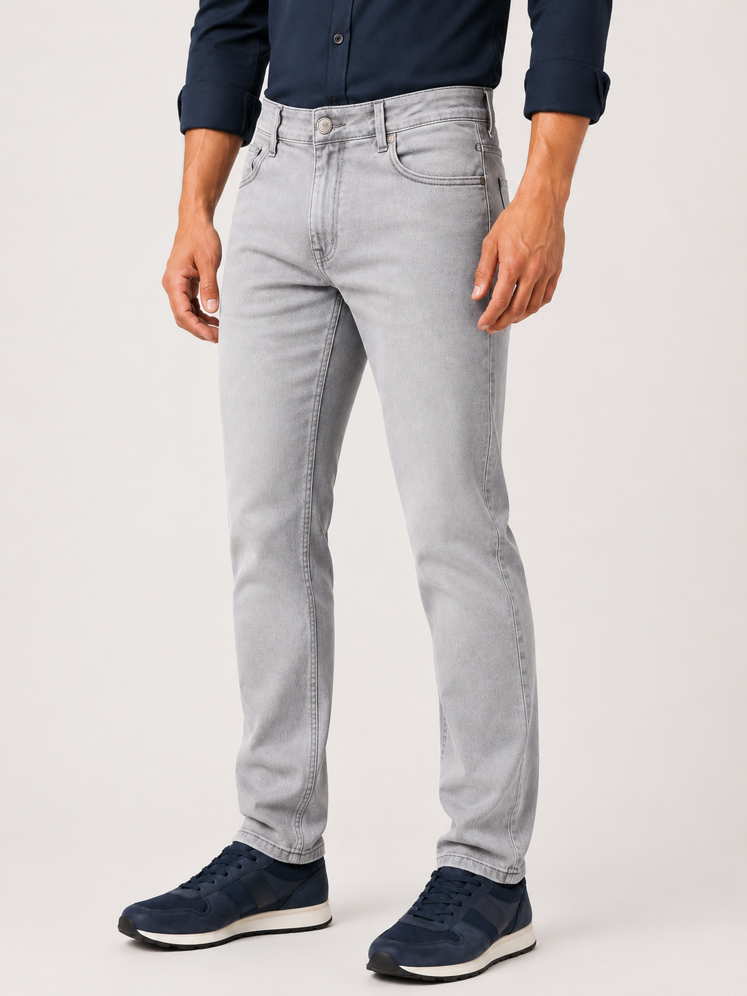 Light Grey Slim Fit Denim