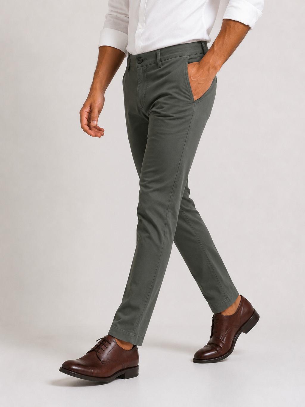 Olive Gap Twill Trousers