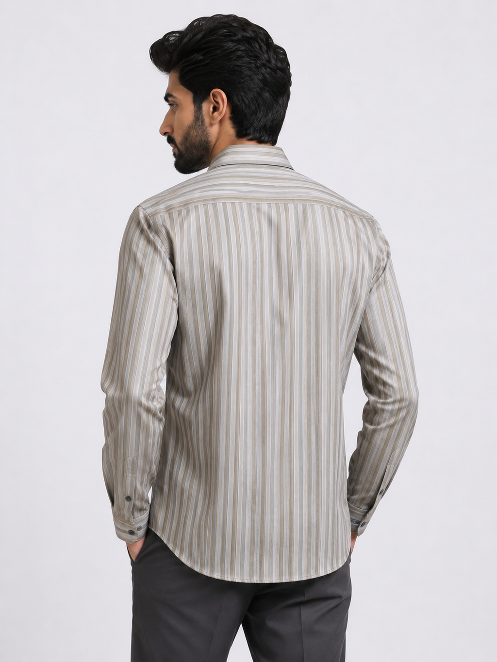 Sahara Stripe Jacquard Artisan Shirt