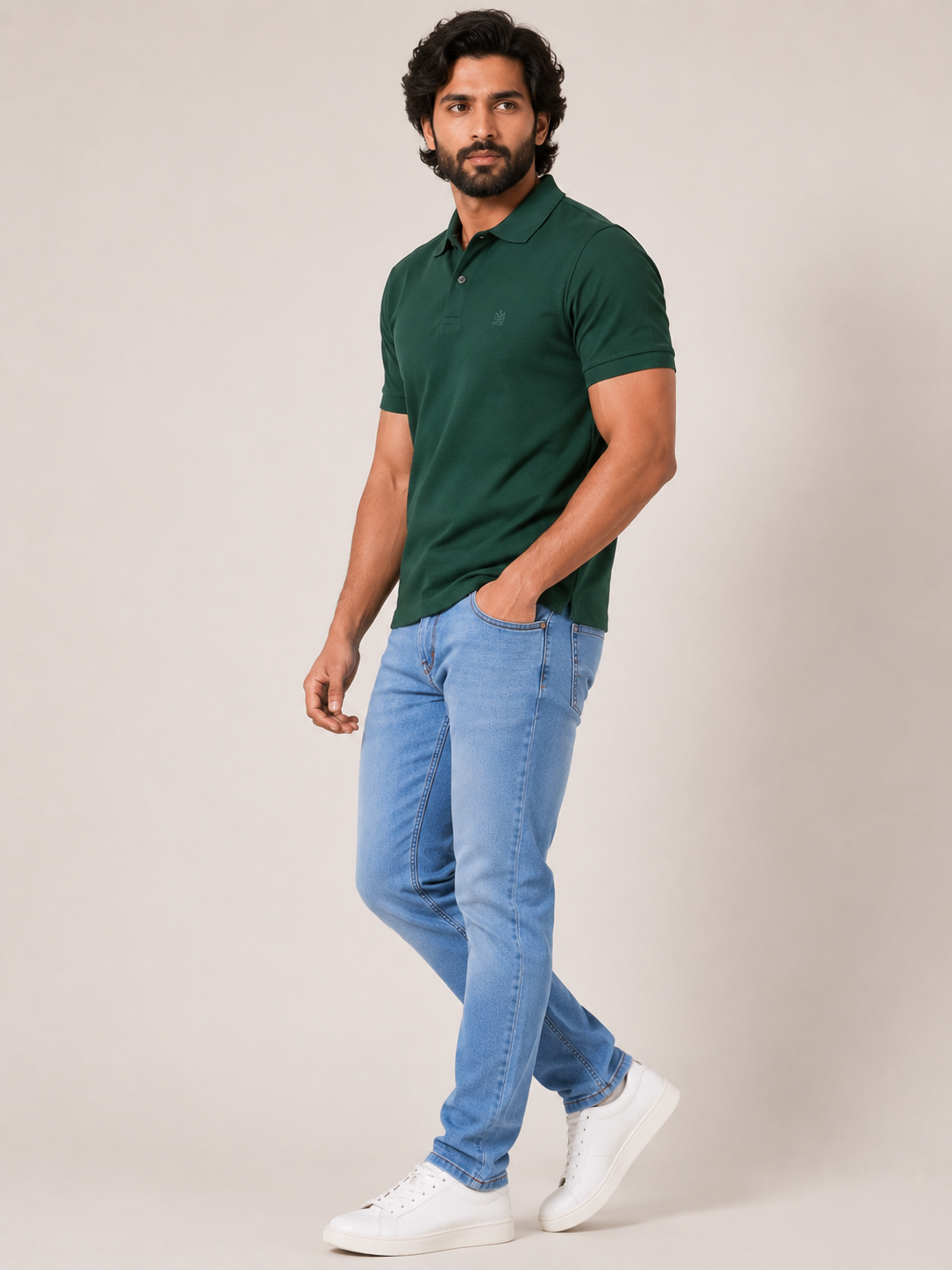 Light Blue Slim Fit Denim