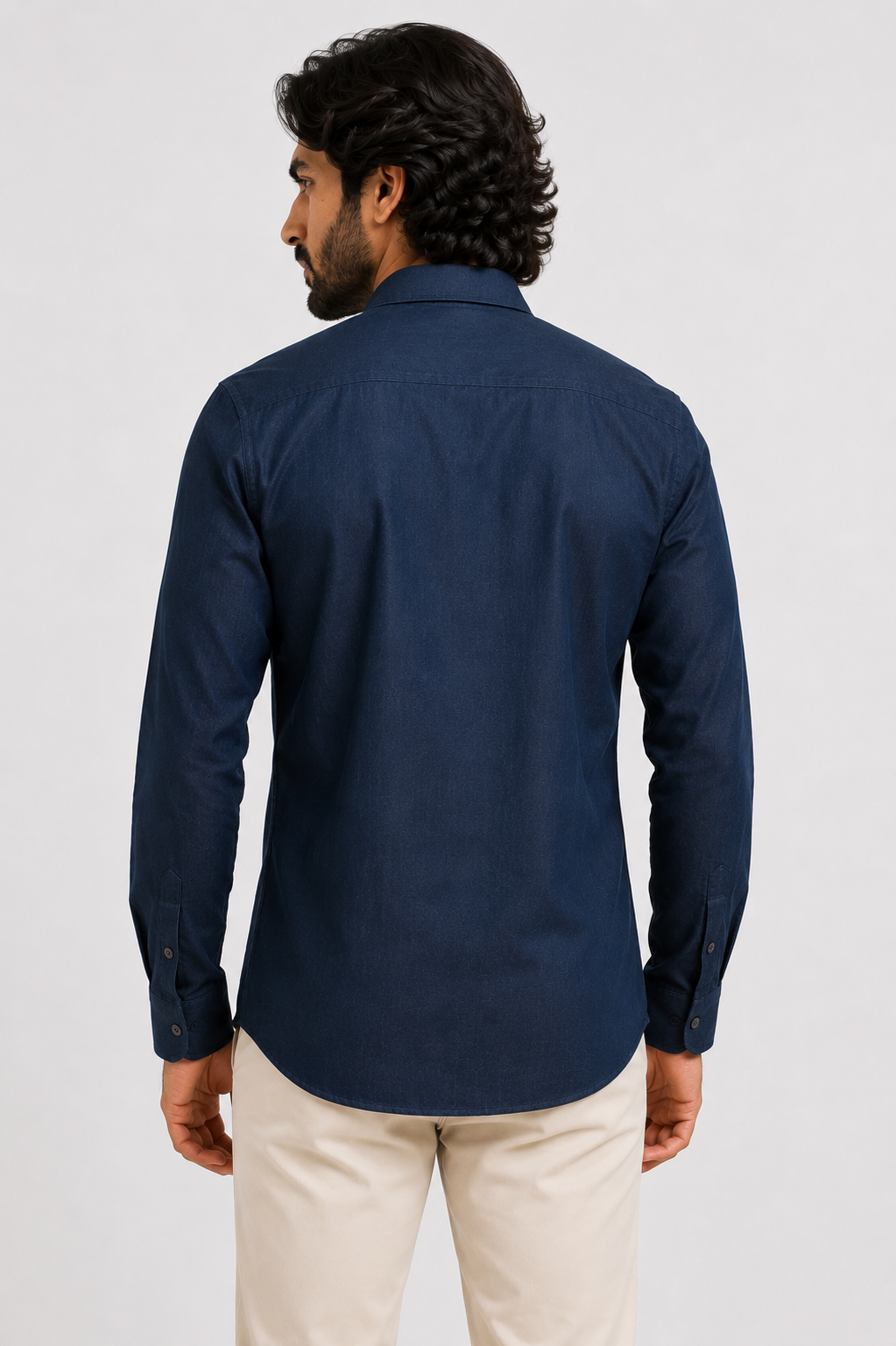 Midnight Blue Linen Shirt