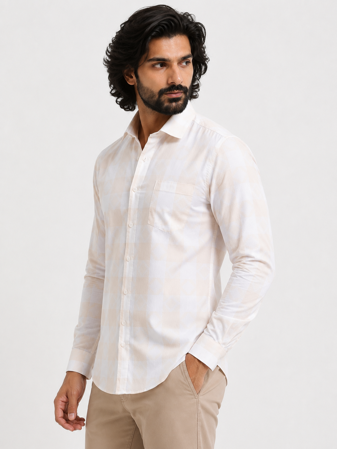 Sandblock Luxe Check Jacquard Shirt
