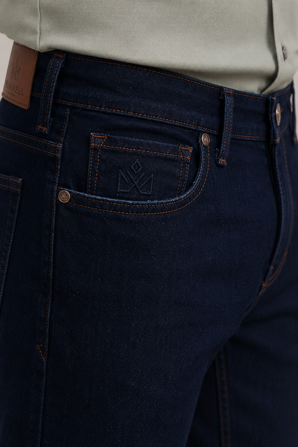 Dark Ink Blue Slim Fit Denim