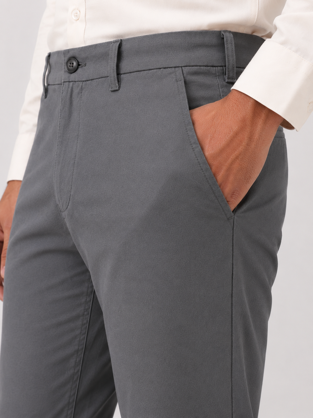 Grey Dobby Trouser