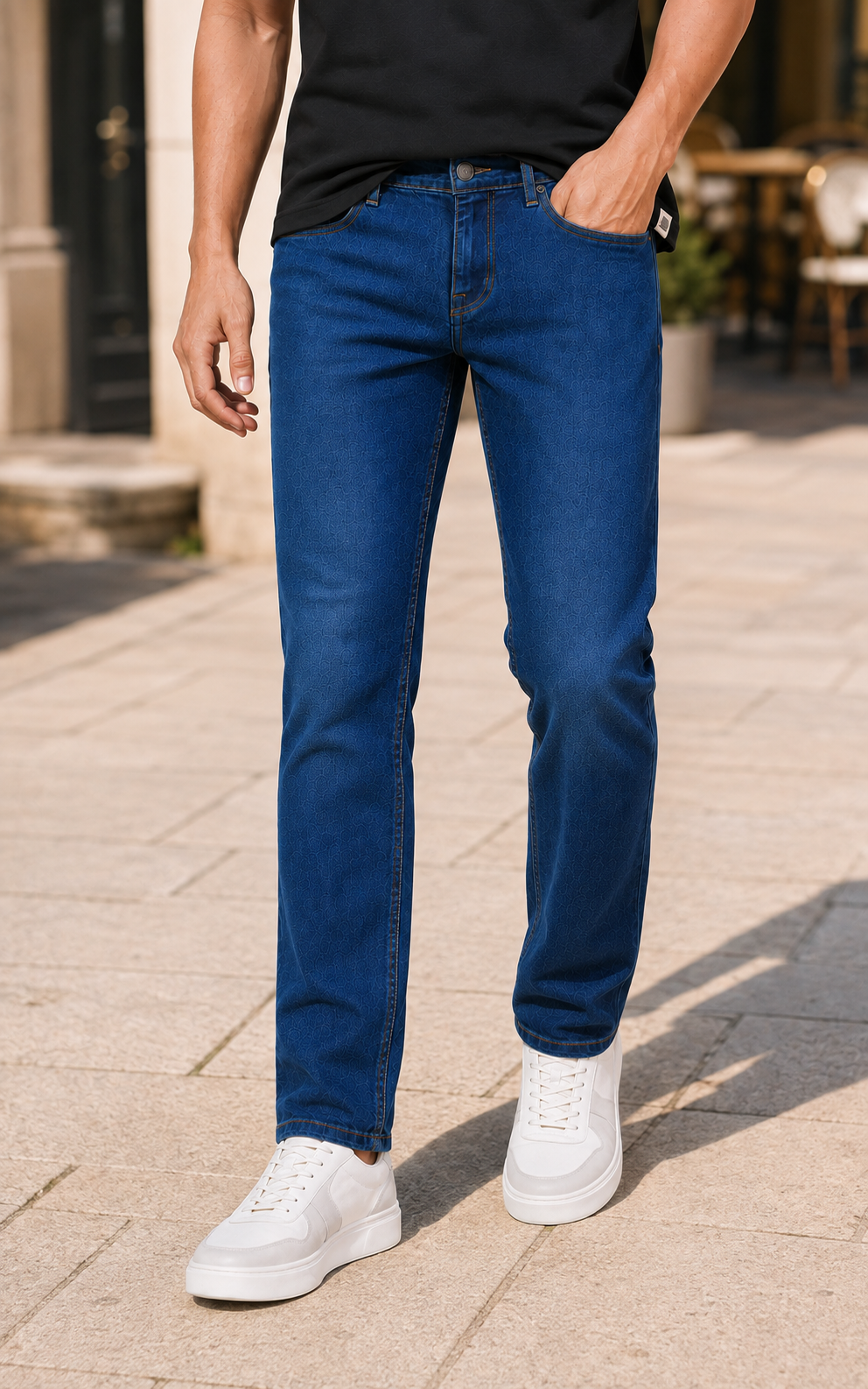 Dark Blue Slim Fit Denim