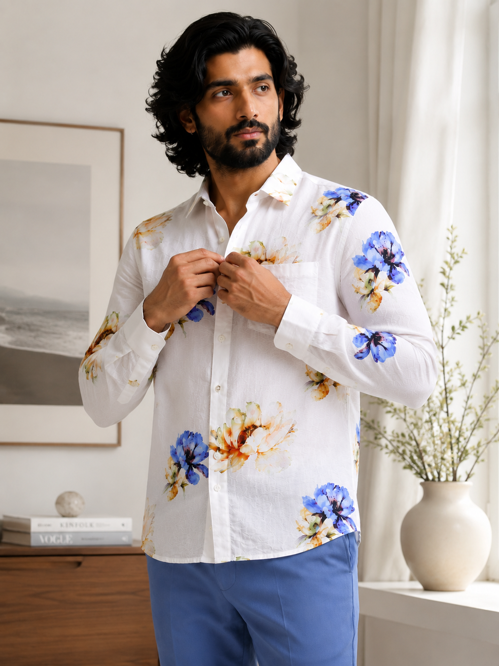 Riviera Bloom Artisan Shirt