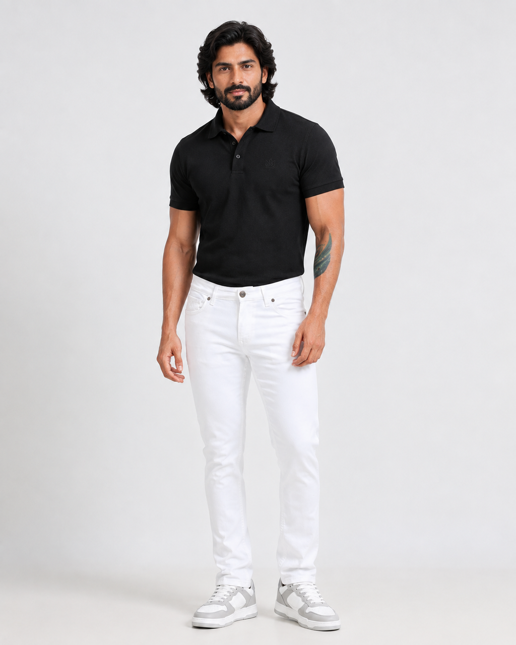 White Slim Fit Denim