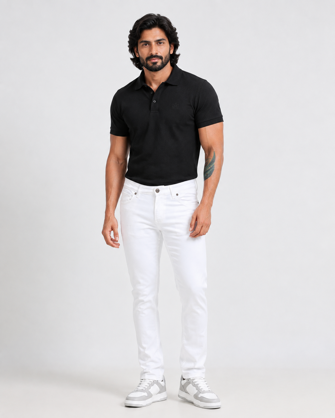 White Slim Fit Denim