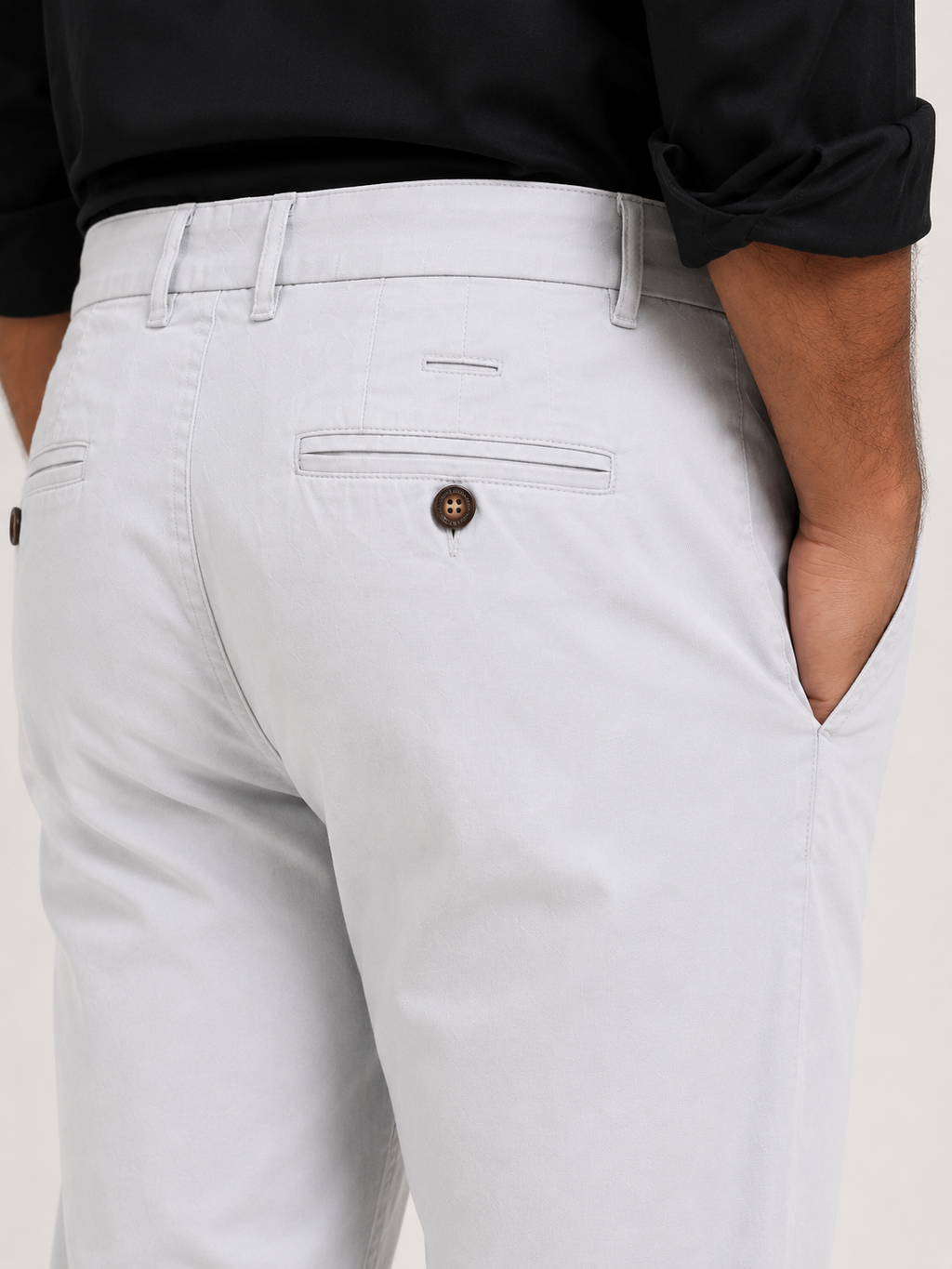 Light Grey Dobby Trouser