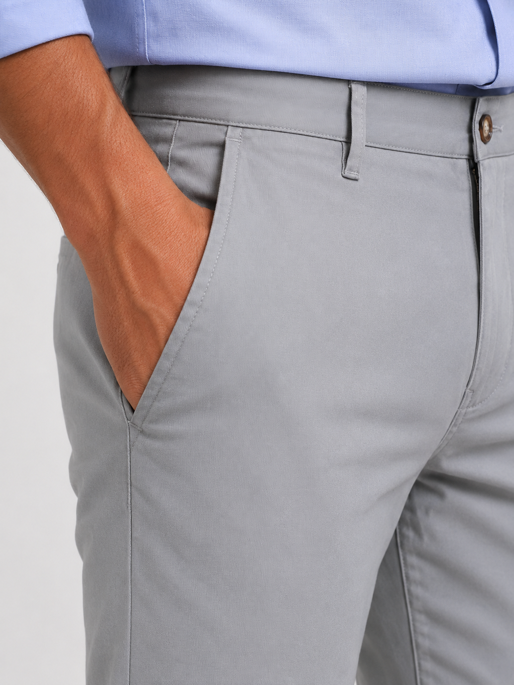 Grey Gap Twill Trouser