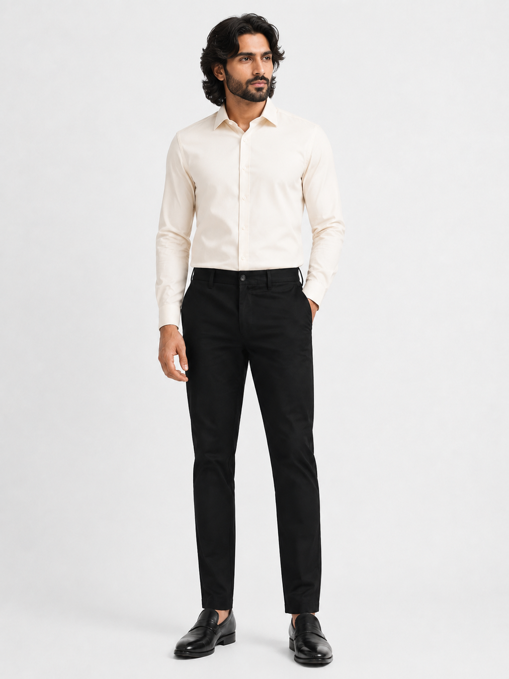Jet Black Giza Trouser