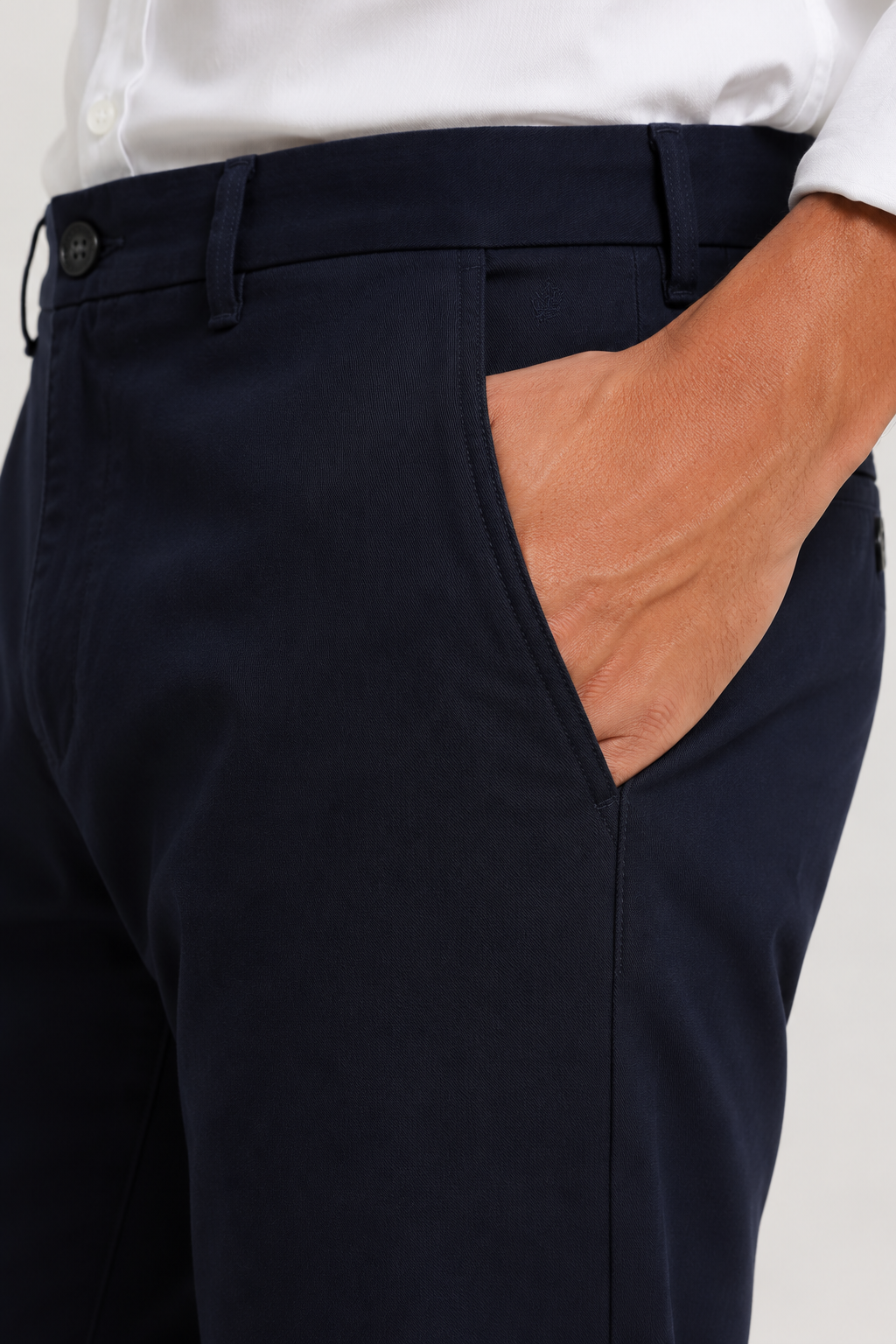 Navy Dobby Trouser