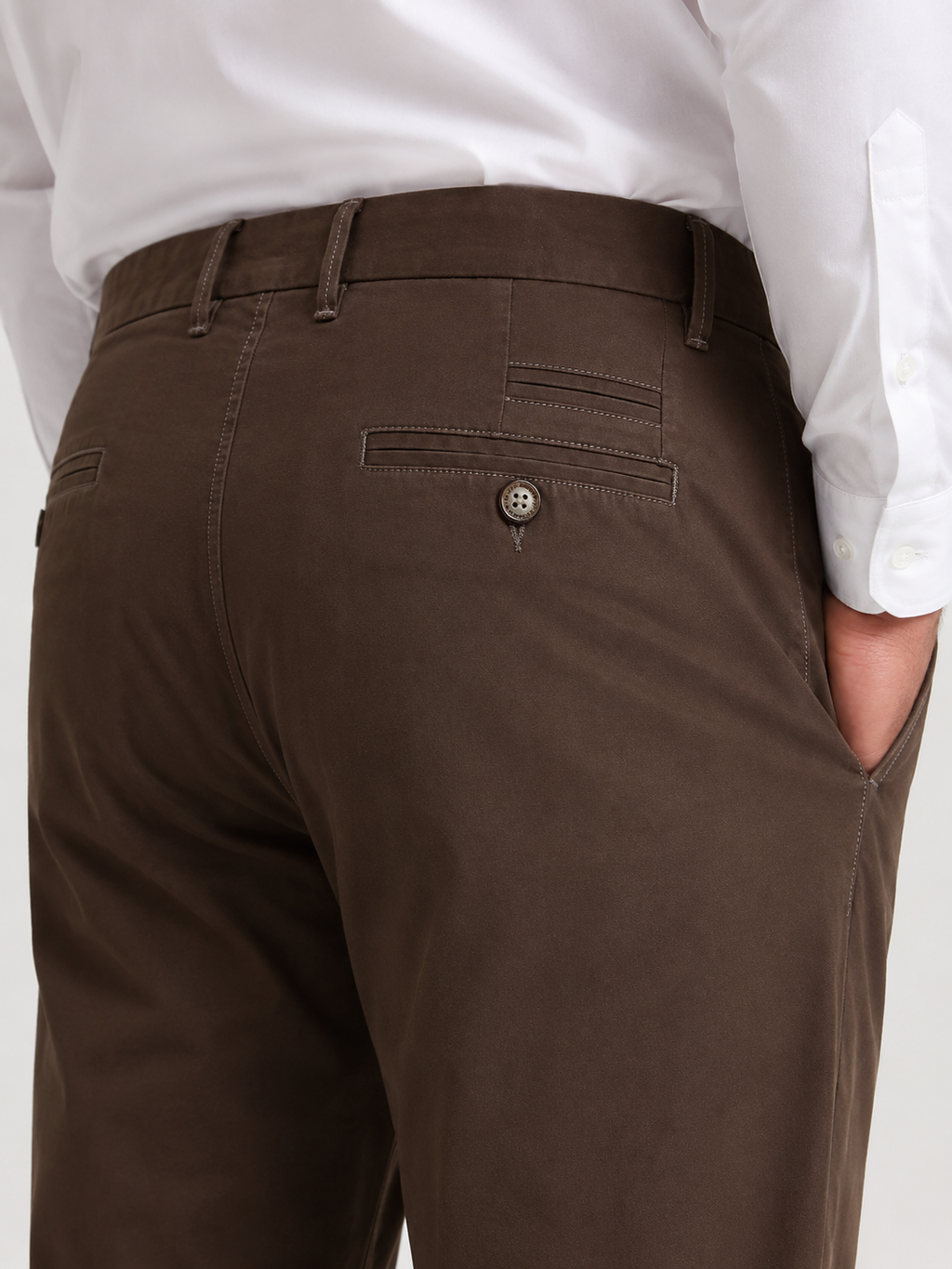Dark Brown Cotton Trousers