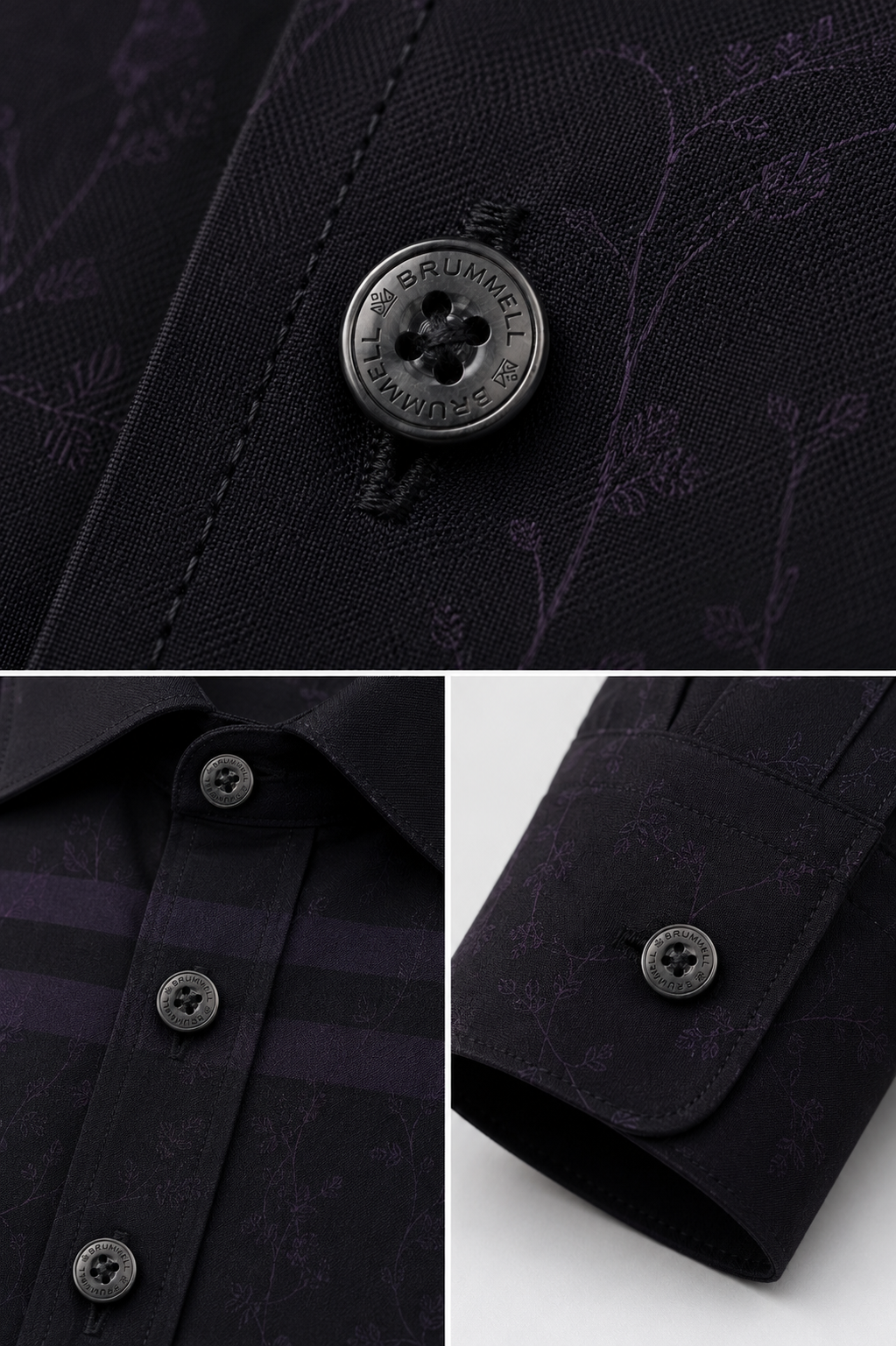 Midnight Grid Jacquard Shirt