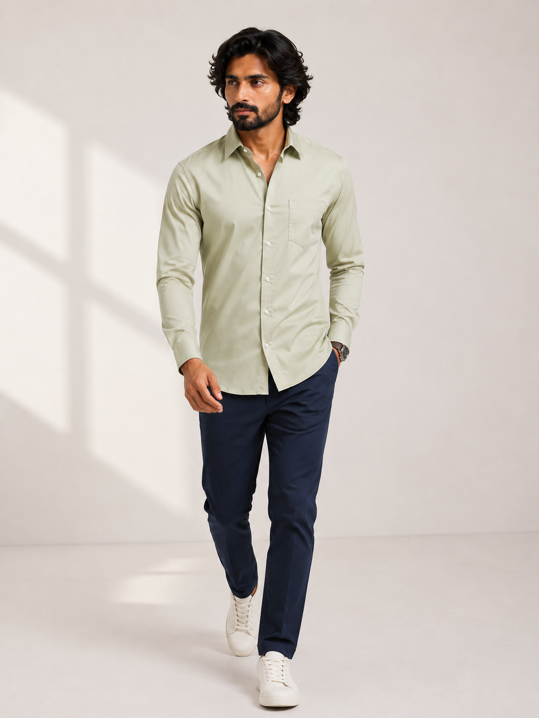Muted Olive Signature Shirt