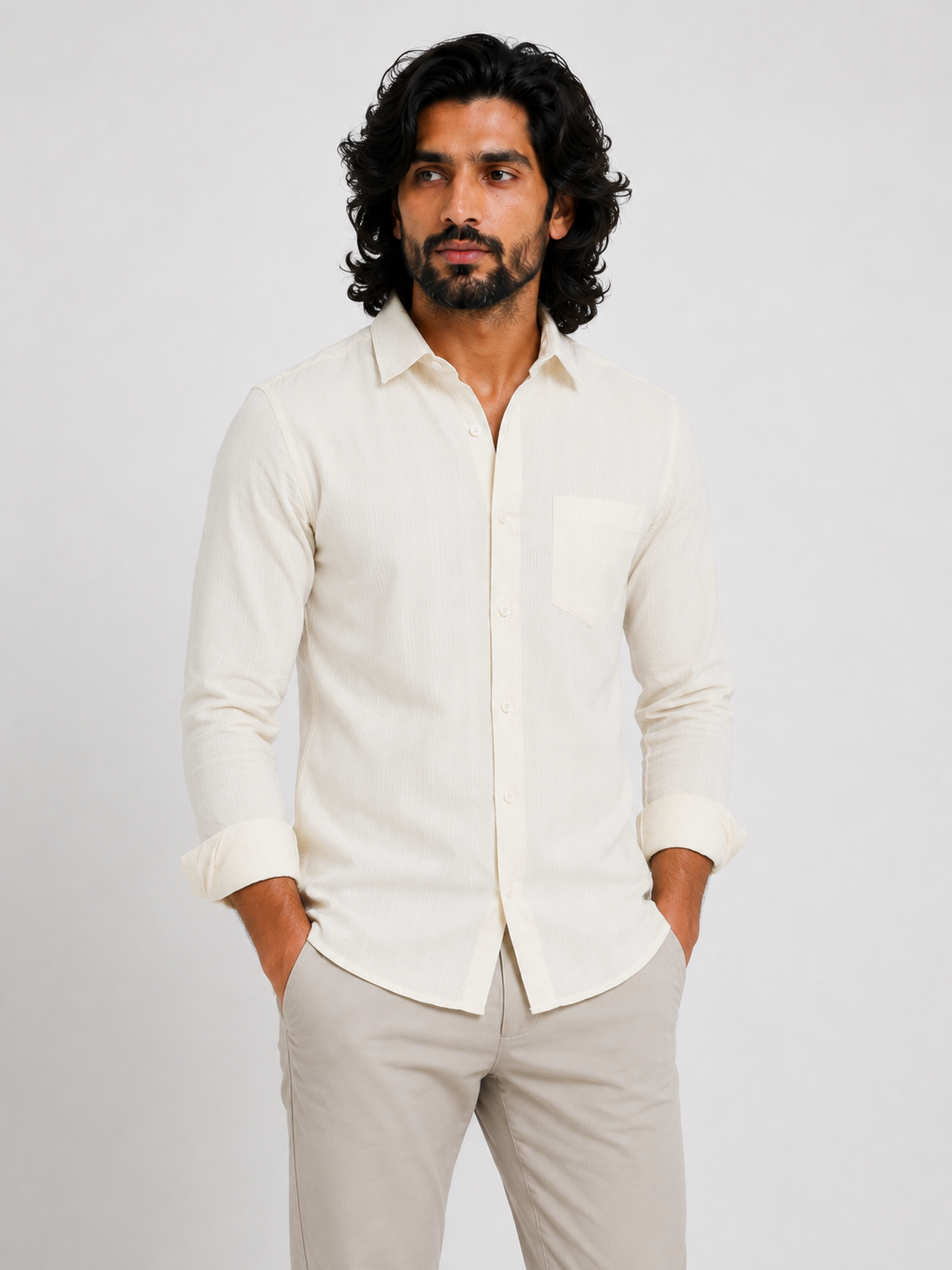 Ivory Dobby Shirt