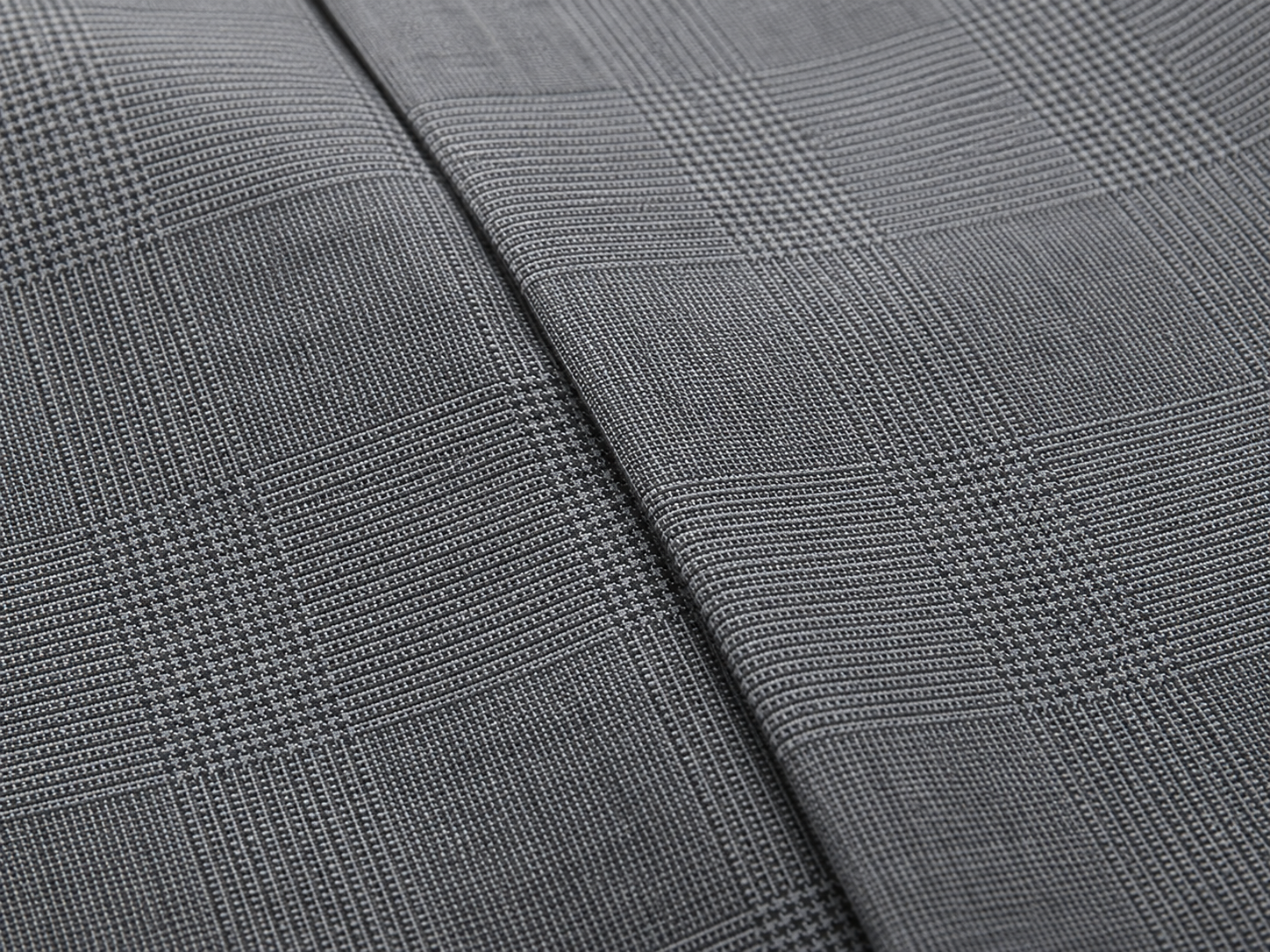 Grey Check 4-Way Stretch Formal Trouser