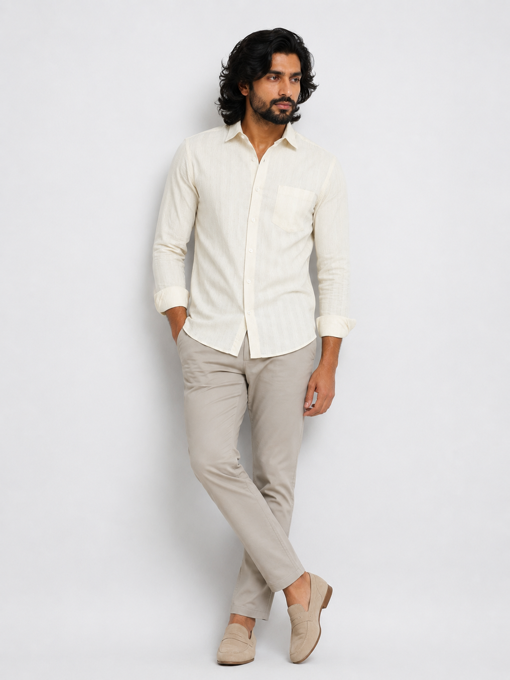 Ivory Dobby Shirt