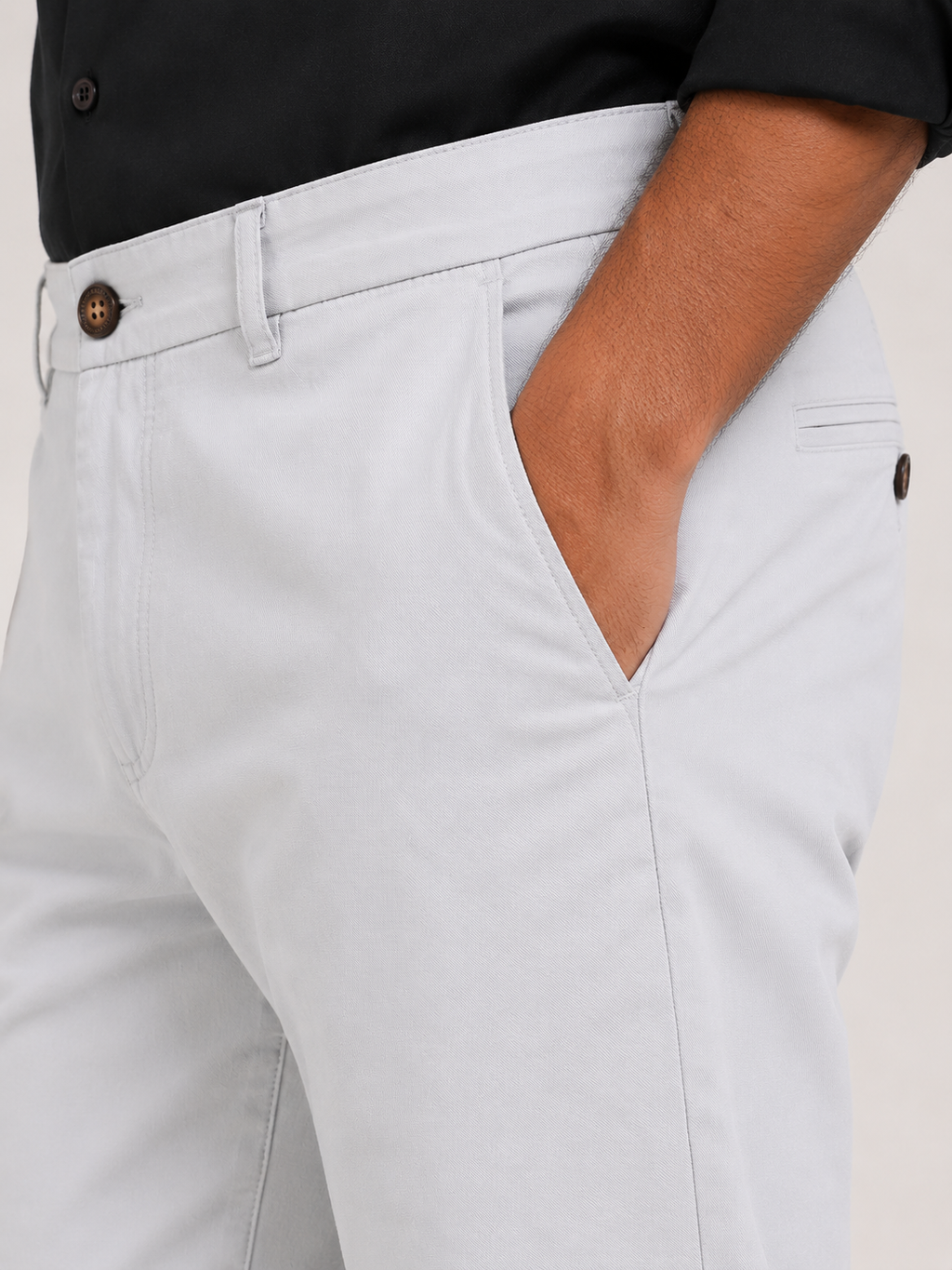 Light Grey Dobby Trouser