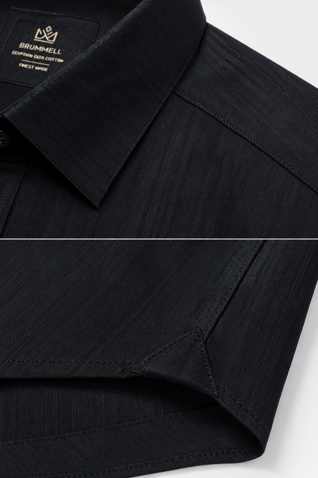 Midnight Linear Signature Jacquard Shirt