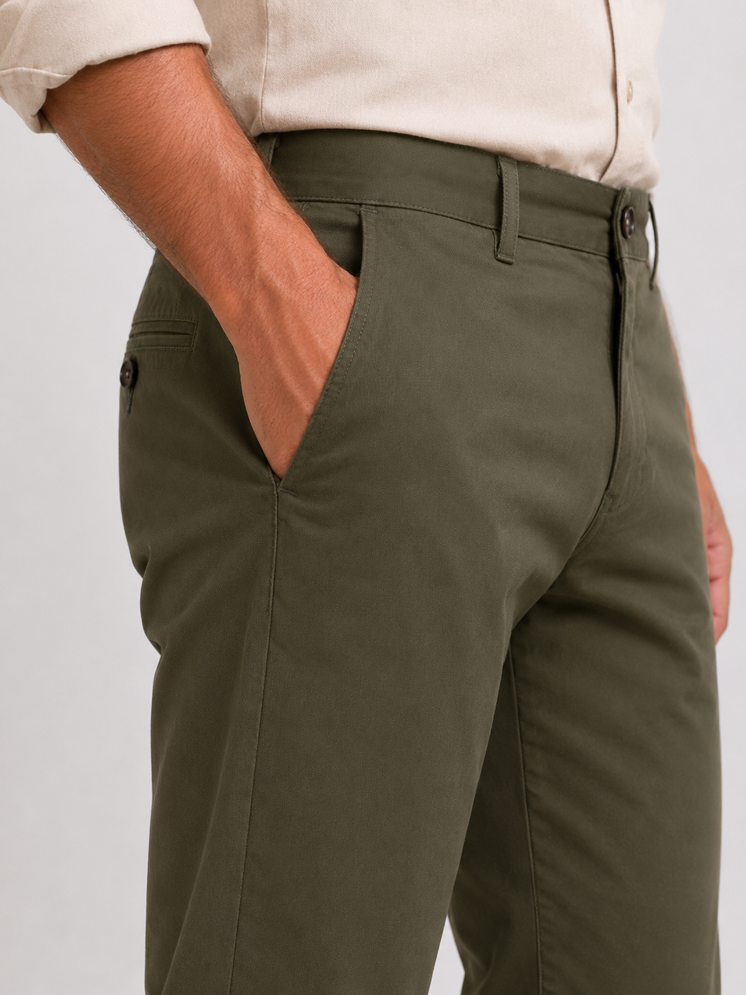 Army Green Twill Trouser