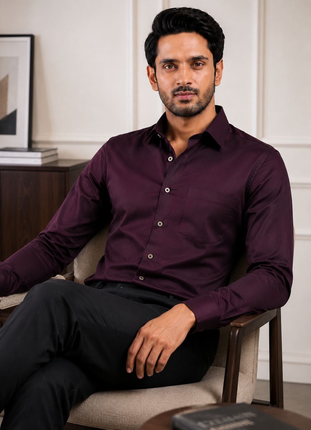 Deep Merlot Formal Shirt