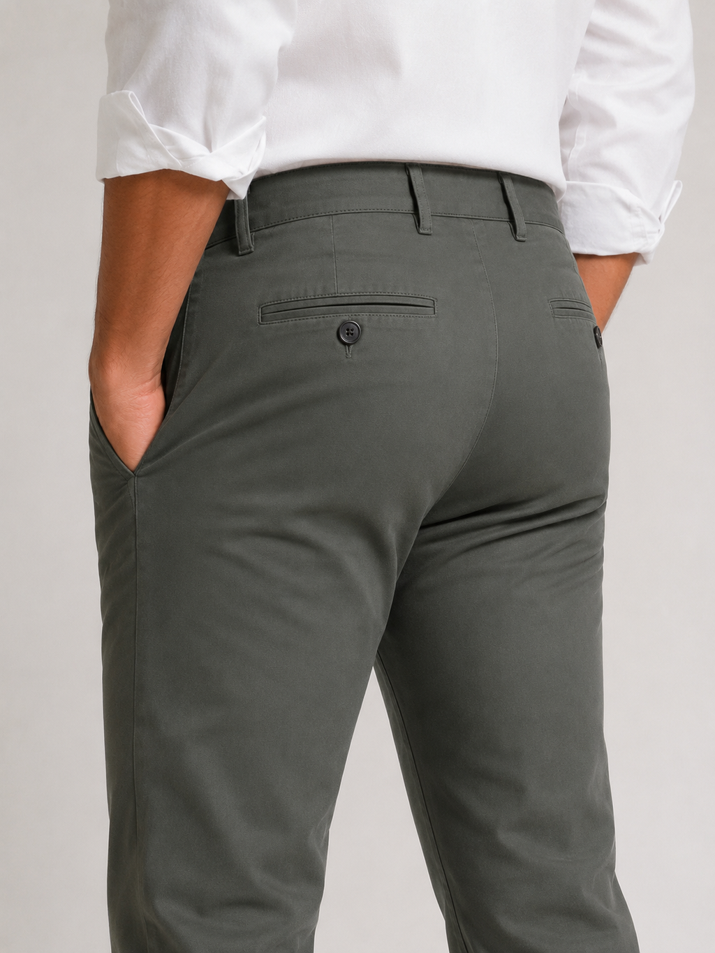 Olive Gap Twill Trousers