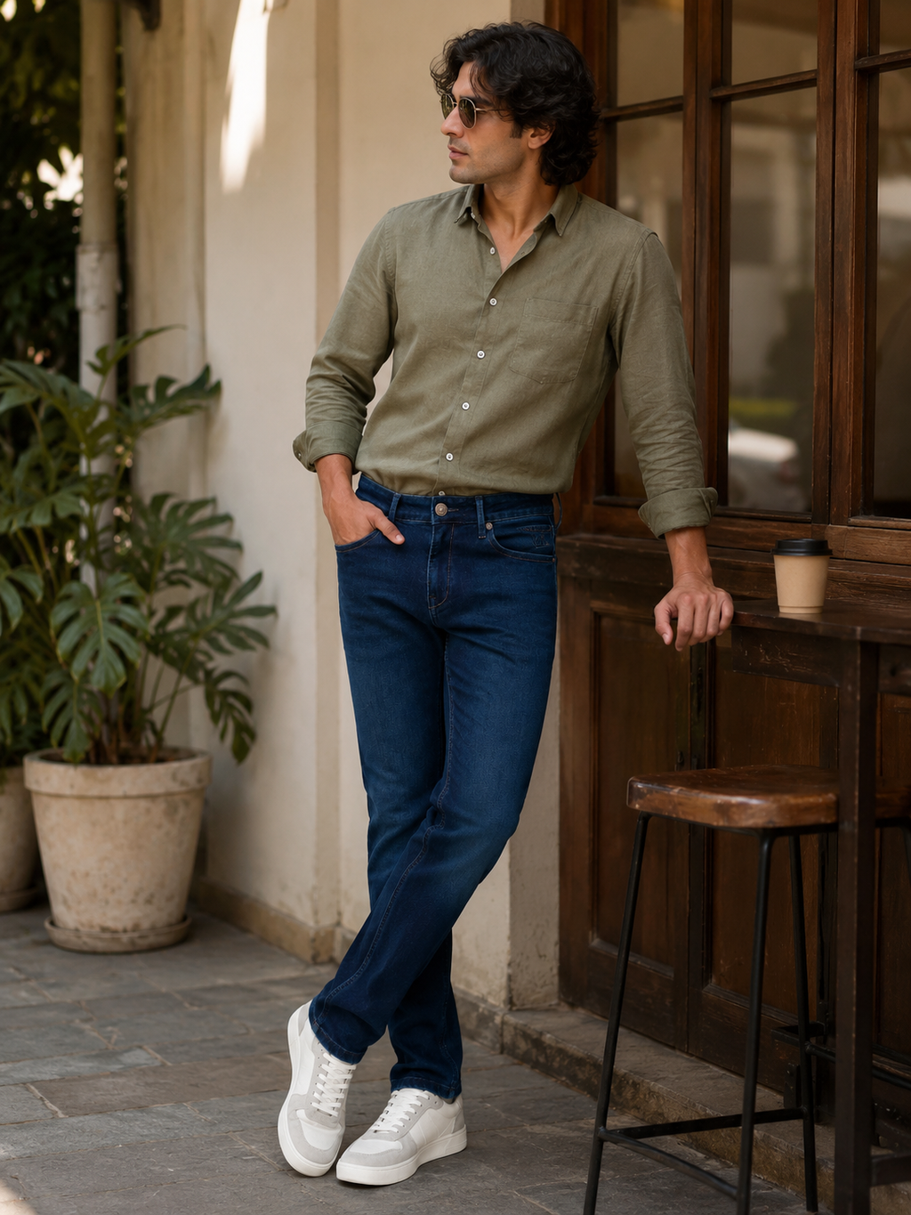 Indigo Blue Slim Fit Denim
