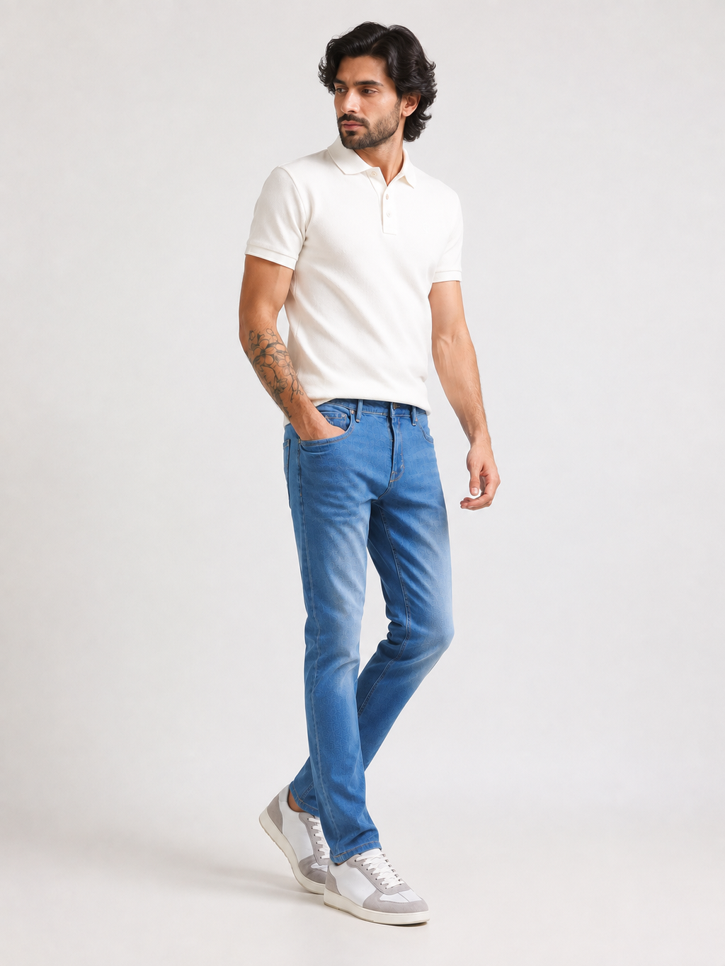 Blue Slim Fit Denim