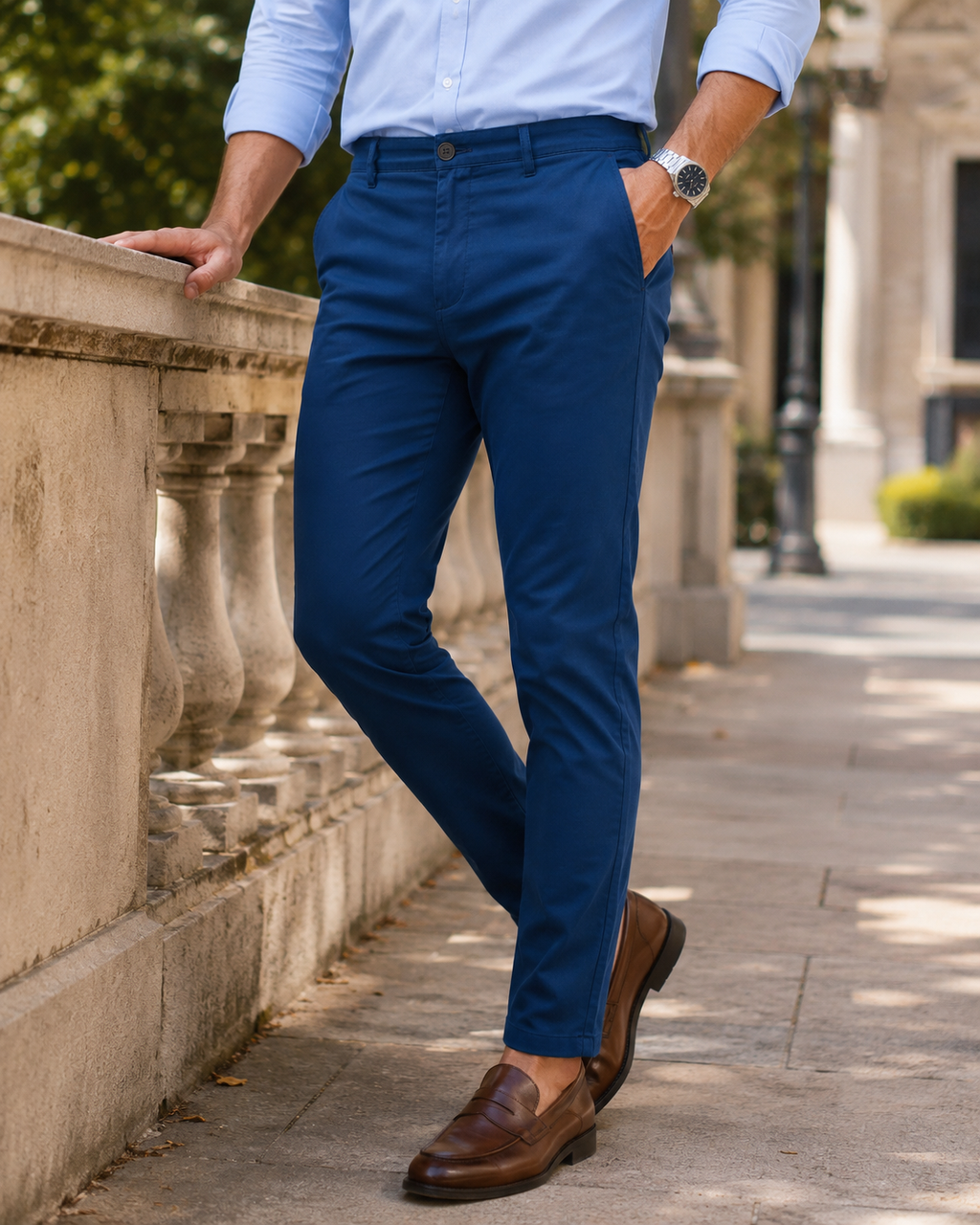 Royal Blue Gap Twill Trouser