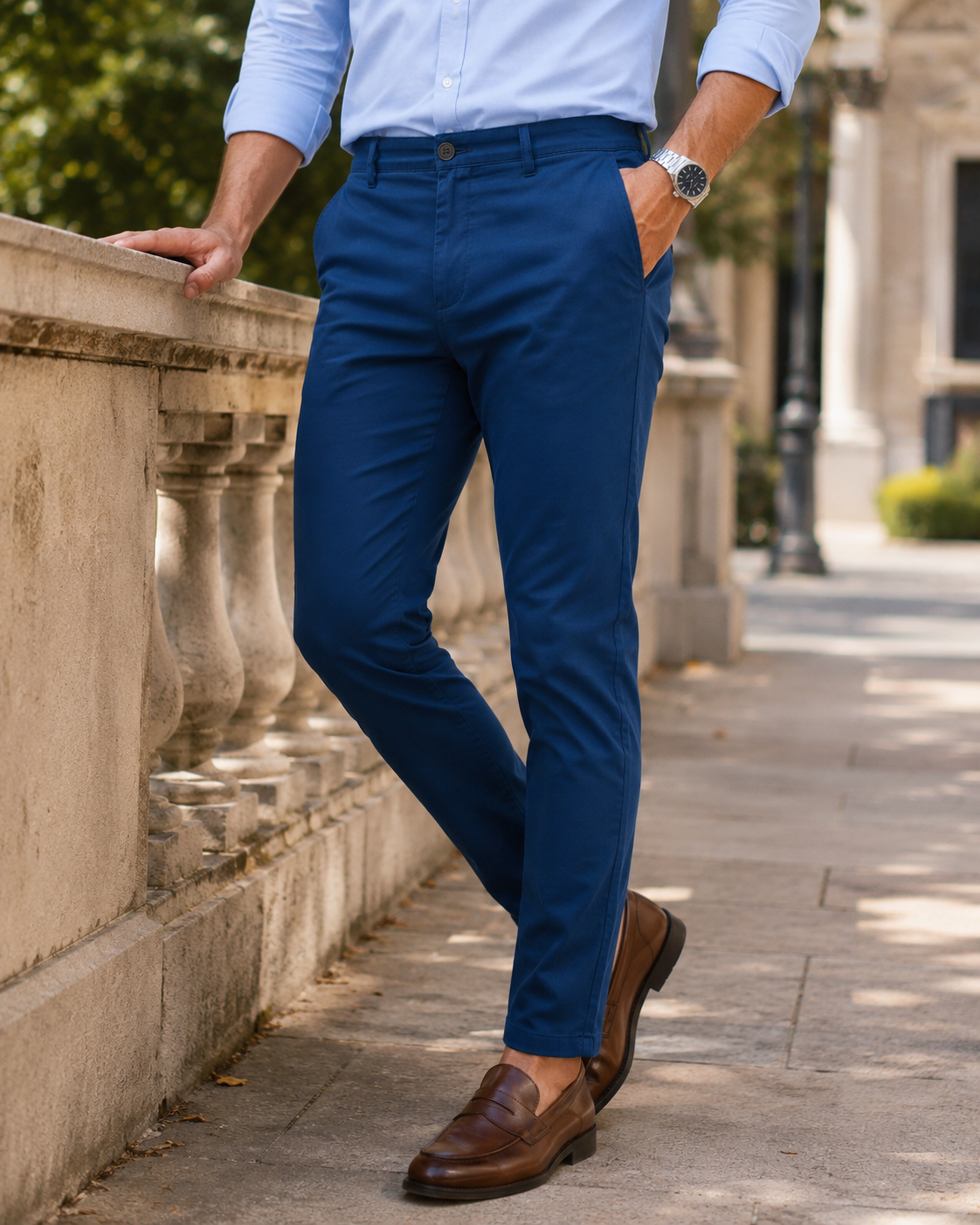 Royal Blue Gap Twill Trouser