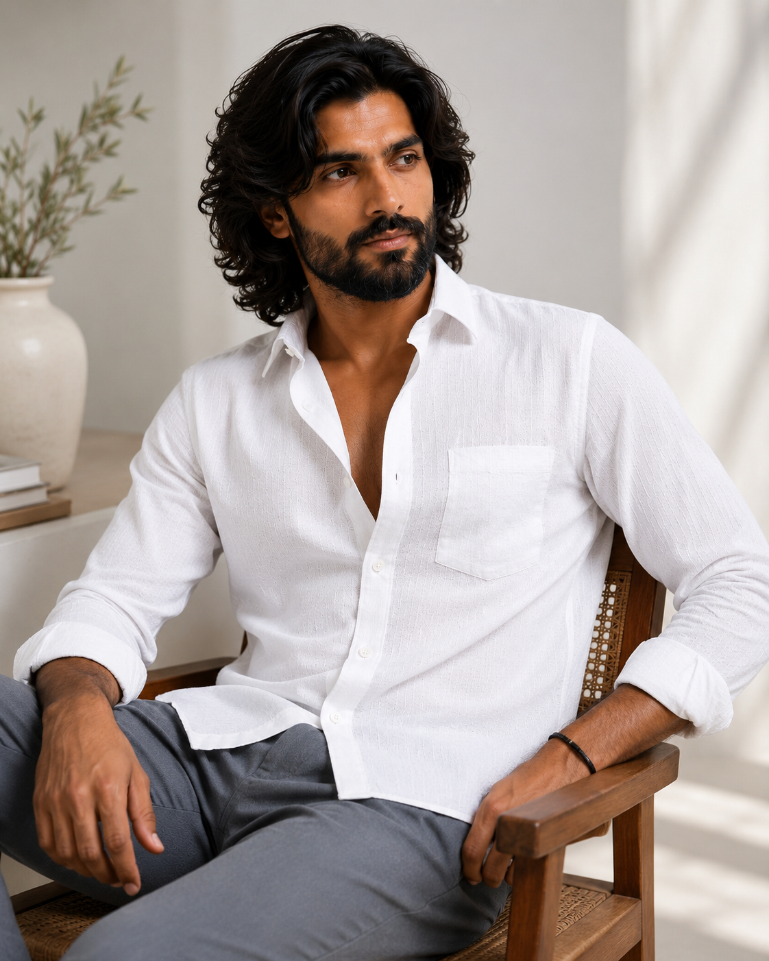 Arctic Breeze Linen Shirt