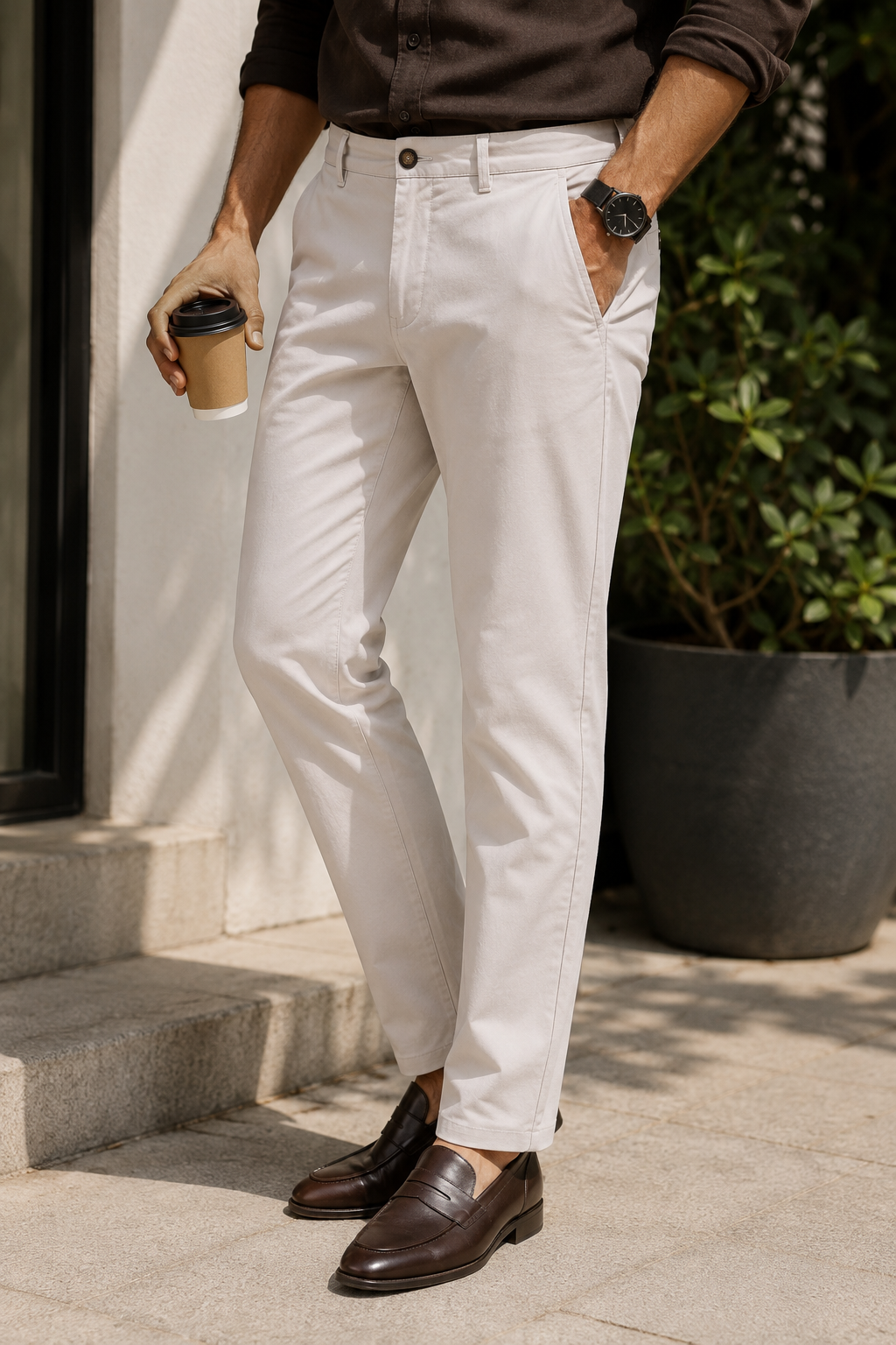 White Twill Trouser