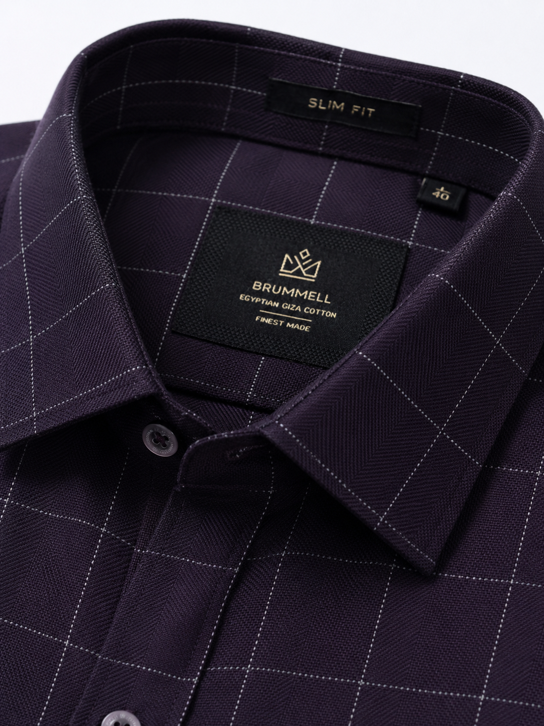 Aubergine Tectonic Jacquard Shirt