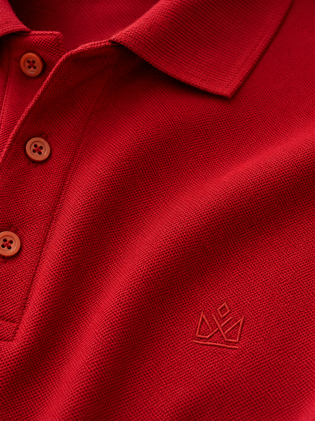 Premium Crimson Red Piqué Polo T-Shirt