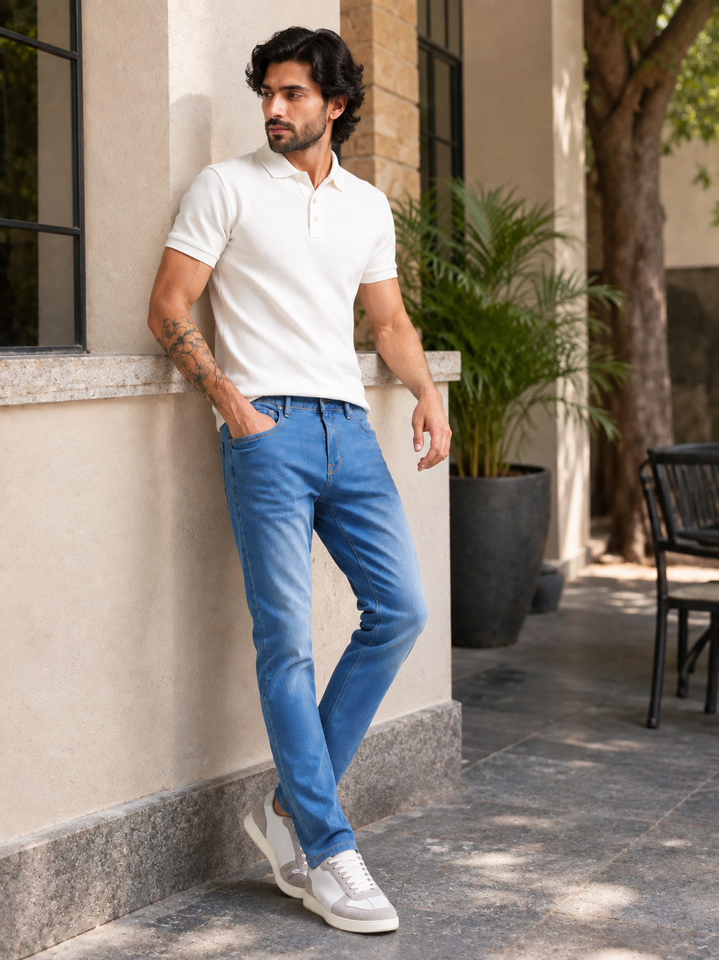 Blue Slim Fit Denim