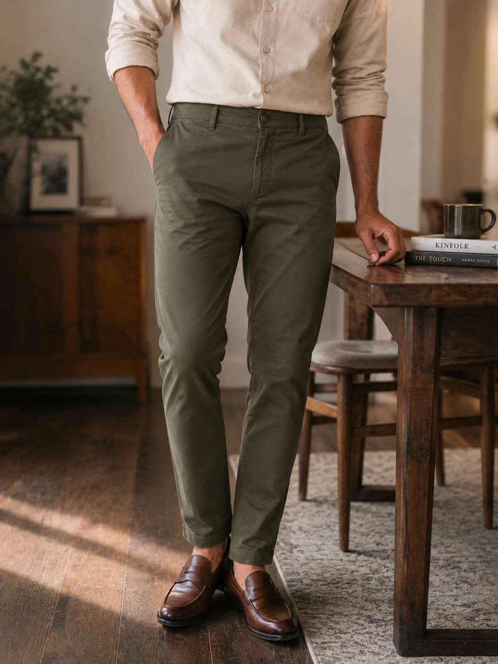 Army Green Twill Trouser