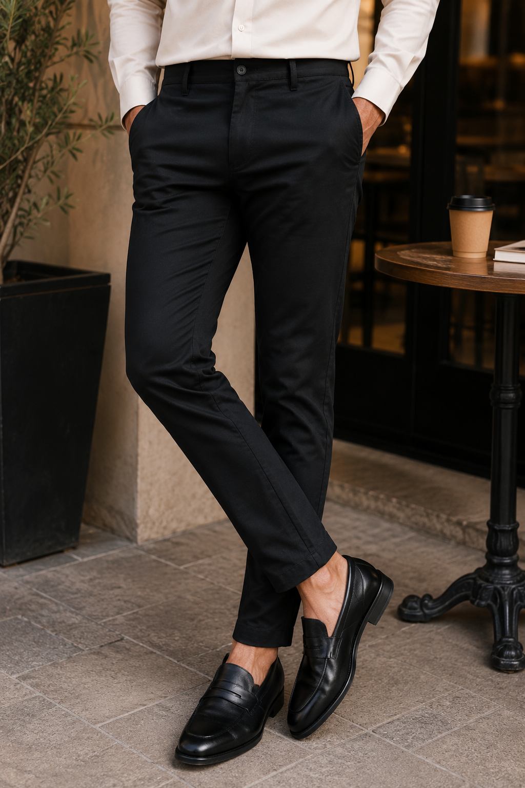 Jet Black Giza Trouser