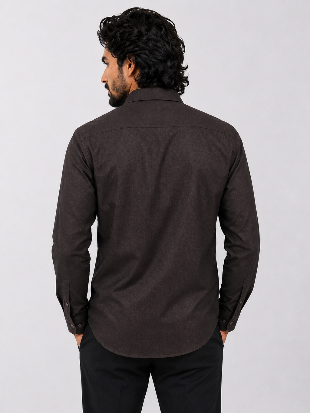 Espresso Prism Jacquard Shirt