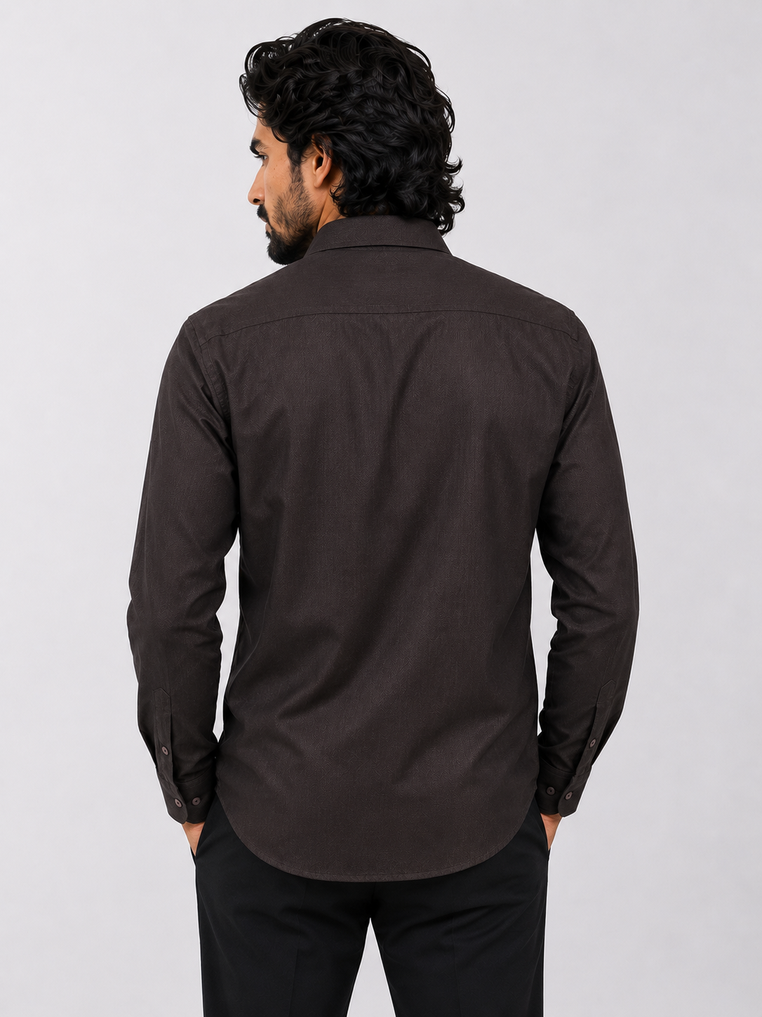 Espresso Prism Jacquard Shirt