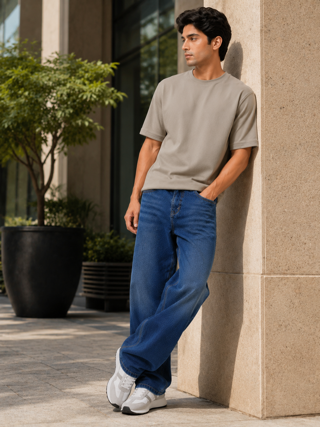 Coastal Blue Baggie Fit Denim