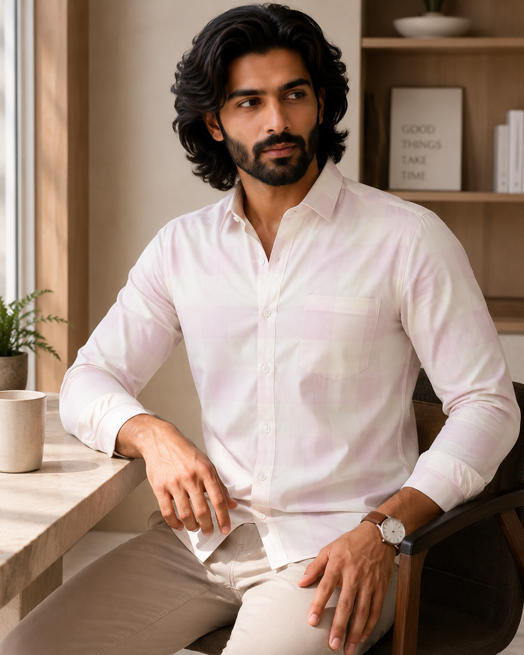 Pastel Prism Check Jacquard Shirt