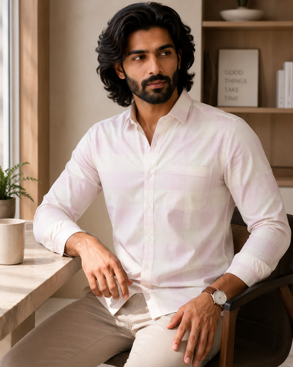 Pastel Prism Check Jacquard Shirt