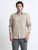 Sahara Sand Linen Solid Shirt