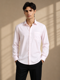Morning Rose Cotton Satin Stretch Solid Shirt