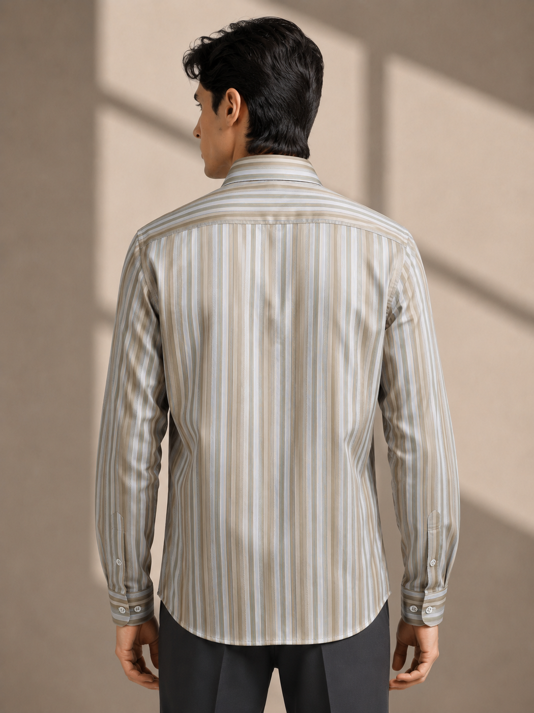 Sahara Stripe Jacquard Artisan Shirt